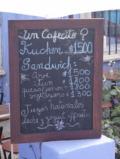 Dank der vielen deutschen Einwanderer heißt Kuchen in Chile genauso wie in Deutschland.