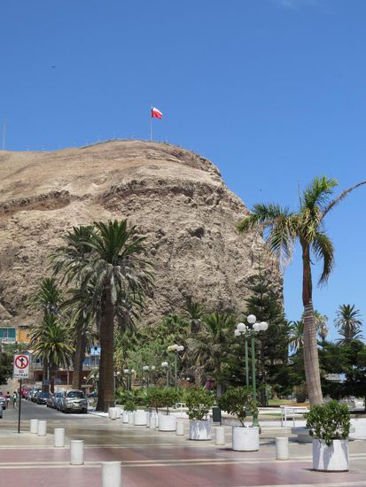 Der Morro - von oben hat man einen tollen Blick auf Arica, die Strände und den Hafen.