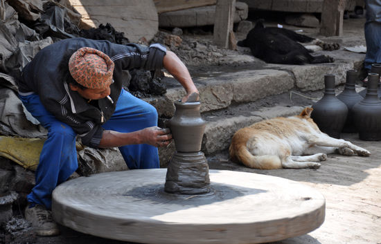 Töpfermarkt in Bhaktapur