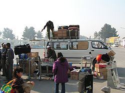Verladen von Gepäck auf afghanische Art