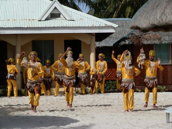 Vorführung für die Passagiere