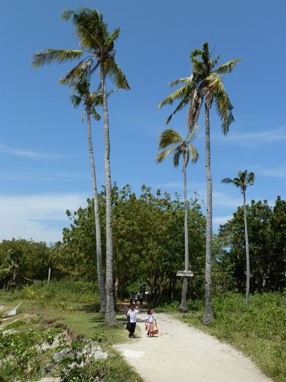 Auf dem Spaziergang über die Insel
