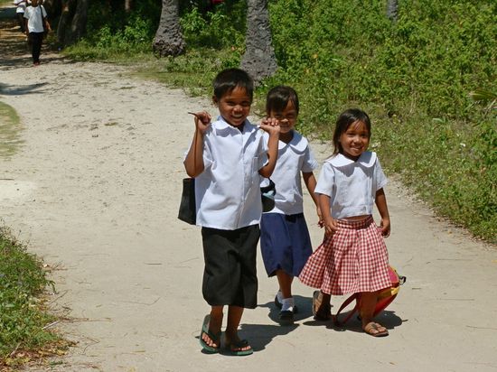 Die Kinder freuen sich 