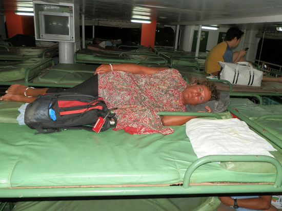 Fast nur Betten auf der Fähre
Gute Nacht