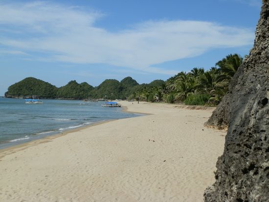Der erste Blick auf die Sugar Beach