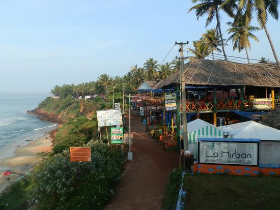 Flaniermeile von Varkala Beach und Beobachtungsposten
Richtig schnuckelig 