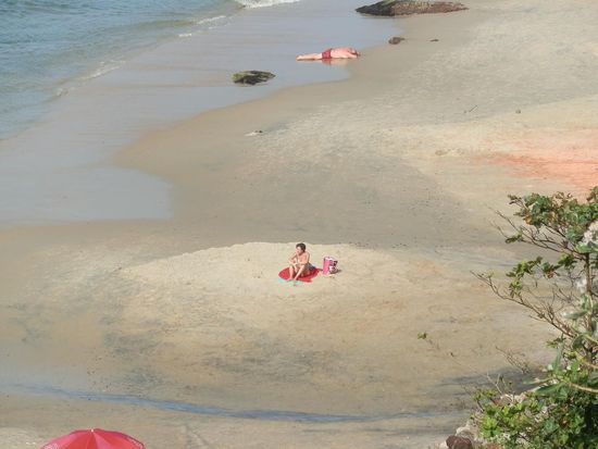 Trockene Strandstellen sucht man hier oft vergebens