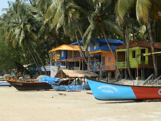 Hütten direkt auf dem Strand