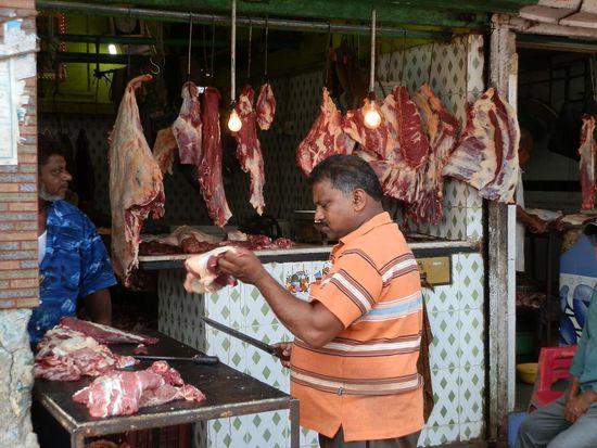 Von wegen Kühe sind heilig. 
Nicht hier in Goa