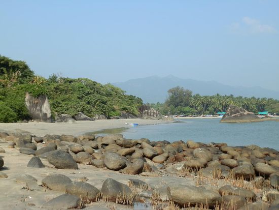 Nordliches Ende der Palolem Beach