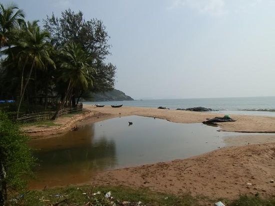 Hier ist schluss mit Goa - die Polem Beach
Na so ungefähr!
