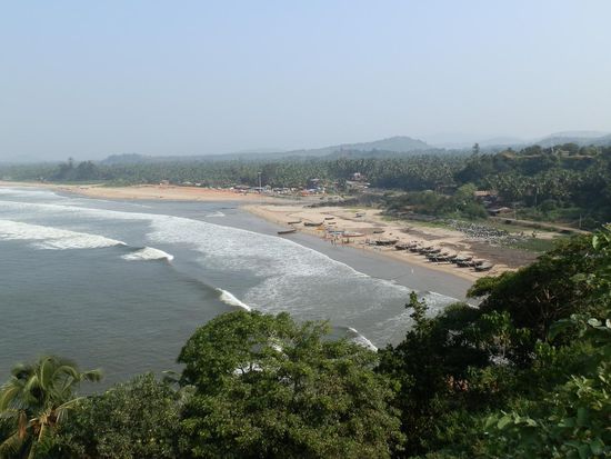 Bossis blick auf Gokarna Beach