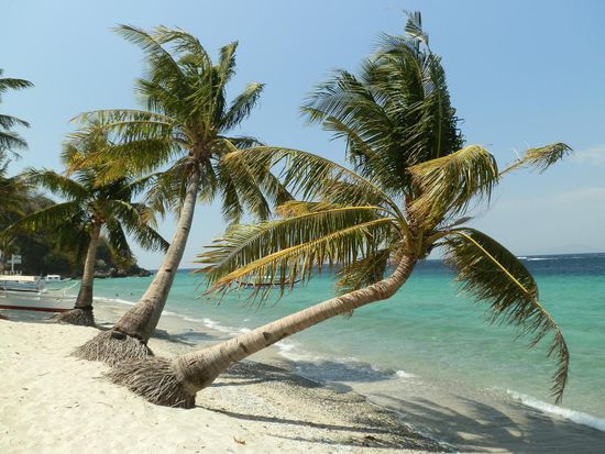 Dort am Ende des Strandes ging es nicht mehr weiter