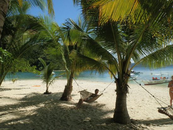 Hier hätte man sich schön ausruhen können aber die Hängematten waren leider immer besetzt