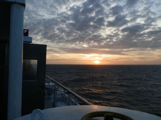 Zur Abwechslung gibts auch mal einen Sonnenaufgang