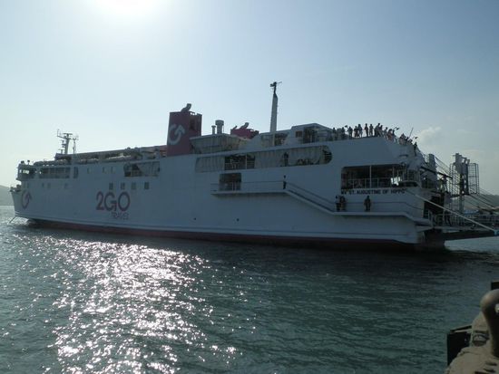 Die Fähre mal bei Tageslicht