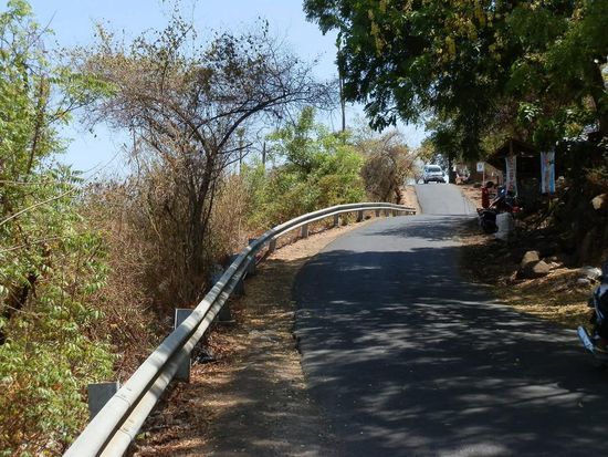 Eine 35 Km lange einfache Straße