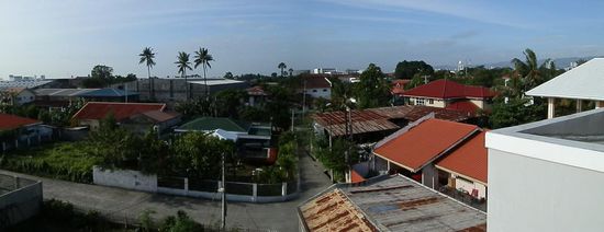 Blick vom Dach über Cebu/Mandaue