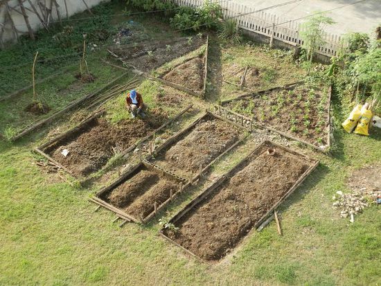 Und in den Garten vom liebenswerten Mr. Denz
Seine Frau heißt Resi und daher Residenz Guesthouse 