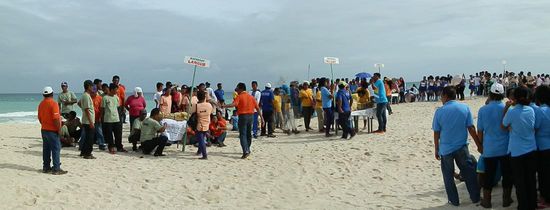 Die Aufstellung dauerte und dauerte