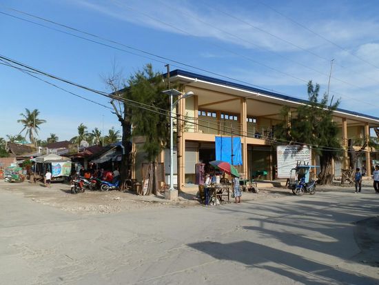 Eine neue Einkaufspassage wird auch gerade fertiggestellt