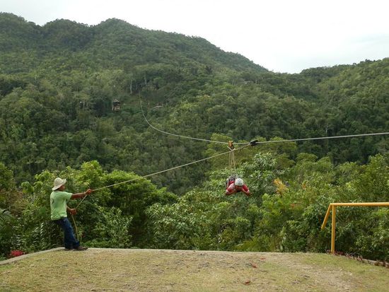 Per Hand wird man abgebremst
Angekommen rief ich nur noch - Noch mal, noch mal 