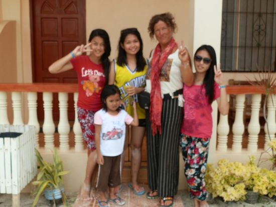 Begrüßung bei unserem Einzug