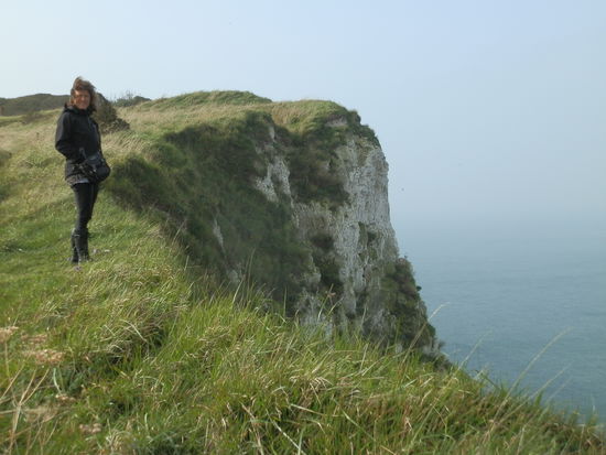 Hier an der Steilküste hinter Calais
Wunder schön!!!