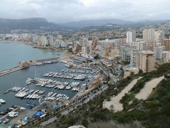 Und Richtung Calpe Stadt
