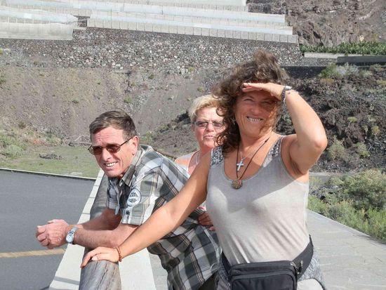 Zwar nur 5 Stunden Flug aber dennoch - Bewegung tut gut
In der Nähe von Santa Cruz