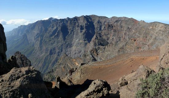 Auf der anderen Seite sieht man den Los Muchachos