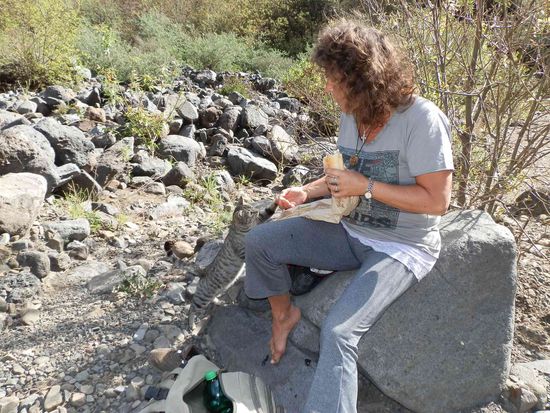 Jetzt ist Pause!
Und es wird schwesterlich geteilt 