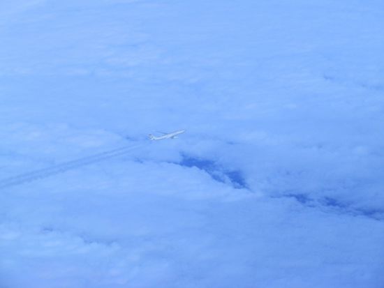 Wir sind gerne über den Wolken 