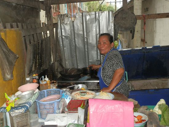 Stattdessen essen wir hier eins der leckeren Thai foods
Immer wieder gern