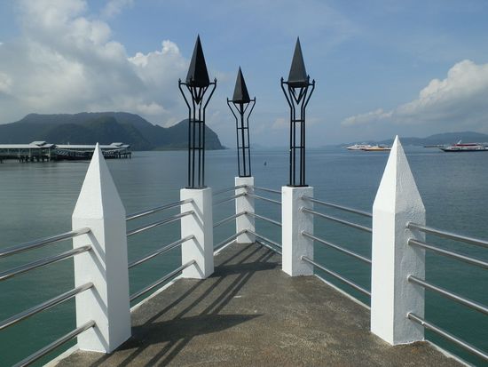 Ein ganz netter Ausblick in die Bucht mit den vielen vorgelagerten Inseln