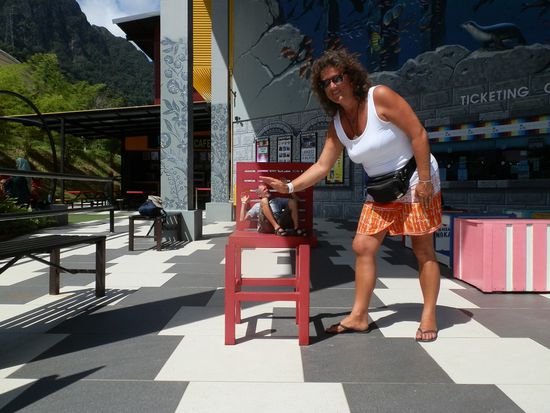 Am Fusse ist ein kleines Touristisches Dorf entstanden mit anderen Attraktionen.