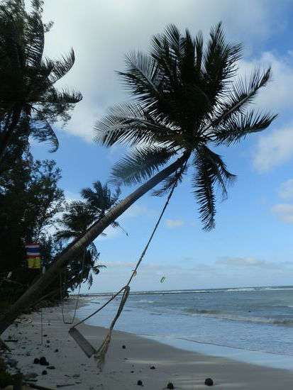 Sieht gar nicht so stürmisch aus - ist es aber !
Perfekt für die Kitesurfer