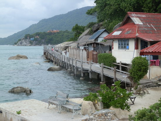 Der auch zu einem, na ja, nennt sich Resort - Lighthouse Resort - auch hier sind wir fast allein