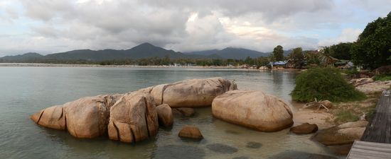 Ein Blick in die Bucht davor 