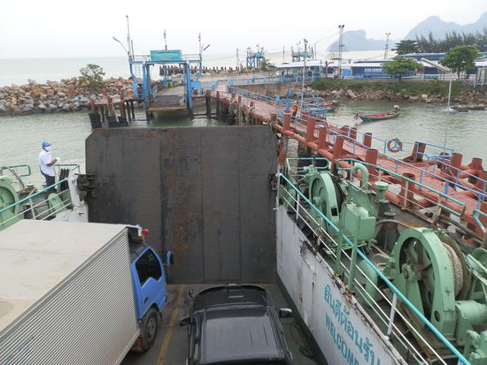 Am Morgen schon in Donsai auf dem Festland