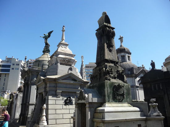 La Recoleta, der berühmte Friedhof von Buenos Aires, wo auch Evita Peron bergaben ist