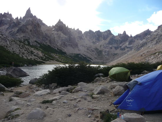 Zeltplatz beim Refugio Frey