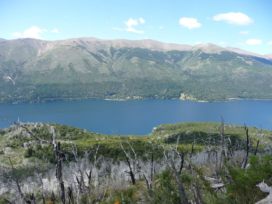 Rückweg an der Bergflanke entlang