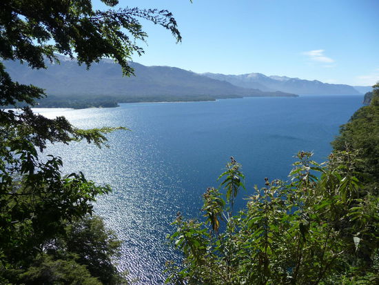 Aussicht von der Halbinsel beim Nationalpark Los Arrayanes