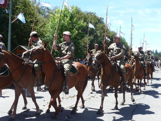 Auch das Militär hoch zu Ross