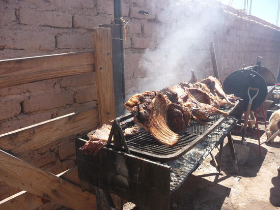 argentinische Asado beim Markt