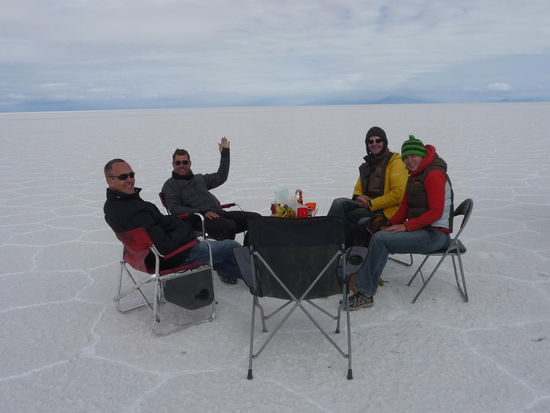 Frühstück auf dem Salzsee