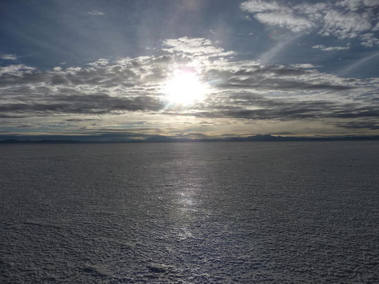Sonnenaufgang über dem Salzsee
