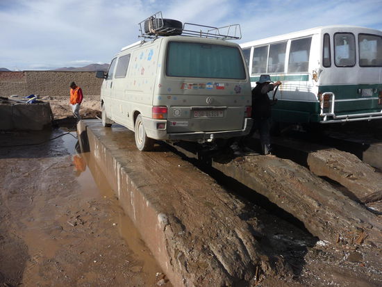Nach all dem Salz muss Florina gewaschen werden