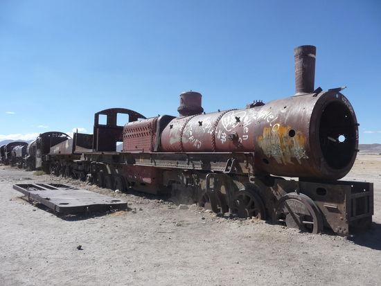 Eisenbahnfriedhof bei Uyuni...